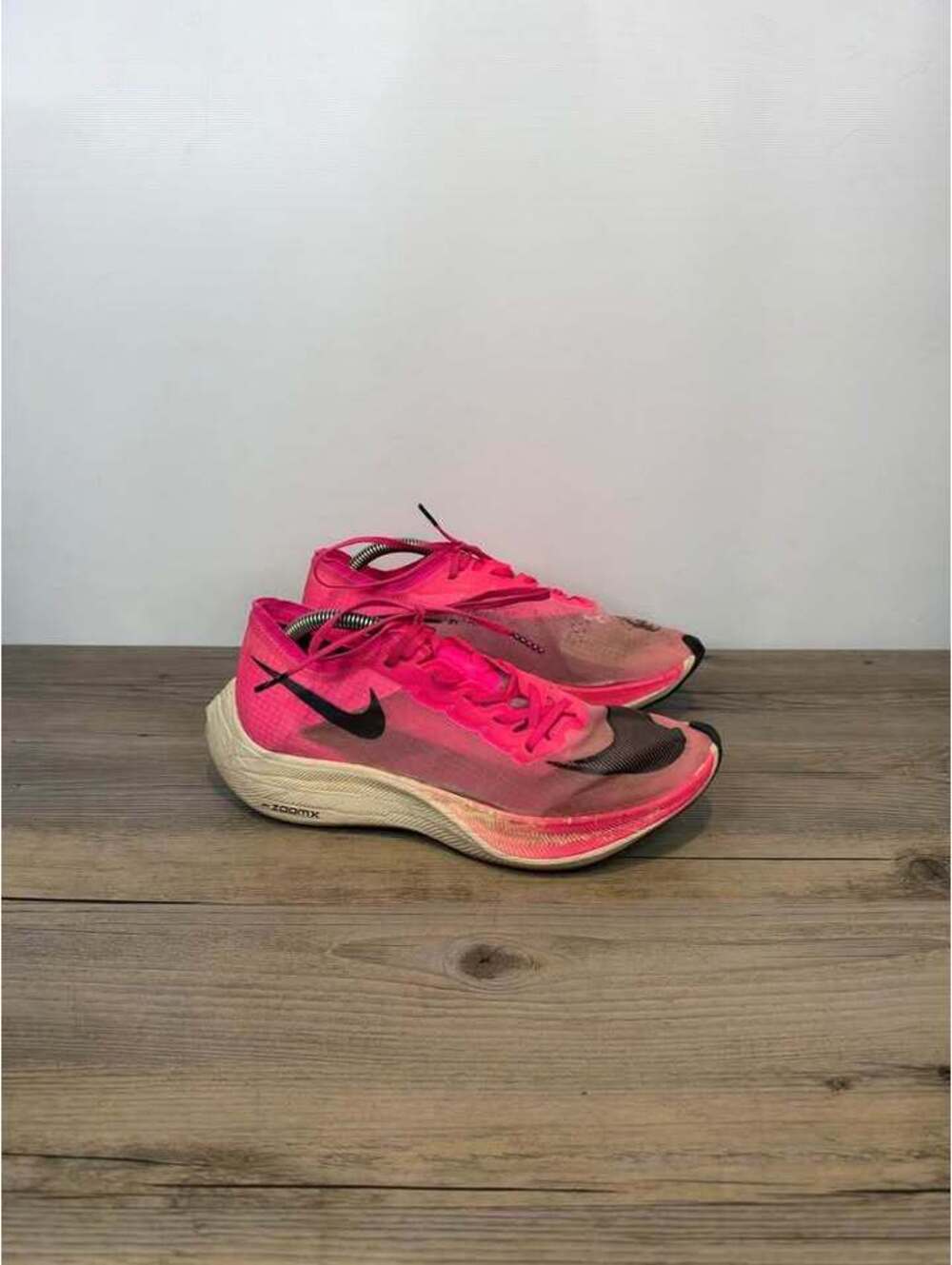 Nike ZoomX Vaporfly NEXT% Pink Blast Running Shoes Men's Size 7 AO4568-600